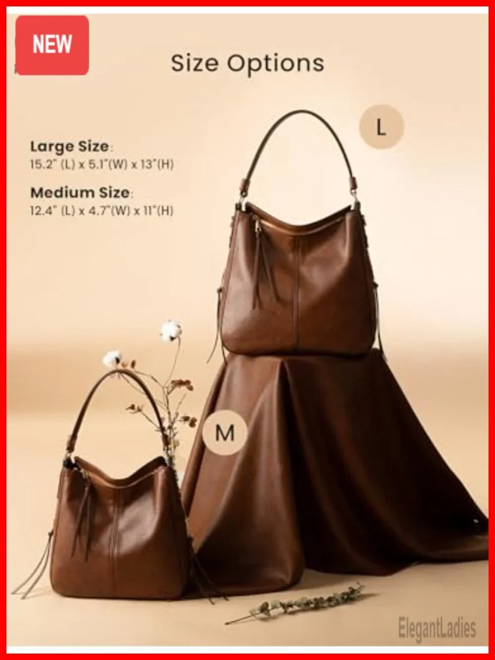 Faux Leather Hobo Crossbody Bag Large Capacity Shoulder Purse